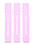 Pickleball Edge Guard Tape - “NOTHING EASY.” / 16mm - Pink / Azora Athletics