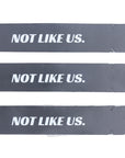 Pickleball Edge Guard Tape - “NOT LIKE US.” / 16mm - Black / Azora Athletics