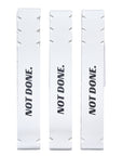 Pickleball Edge Guard Tape - “NOT DONE.” / 16mm - White / Azora Athletics