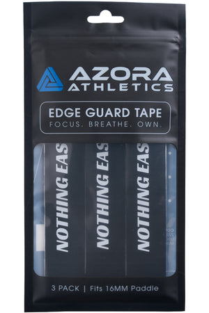 Azora Athletics "NOTHING EASY" Pickleball Edge Guard Tape, 16mm, Black