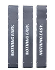 Pickleball Edge Guard Tape - “NOTHING EASY.” / 16mm - Black / Azora Athletics