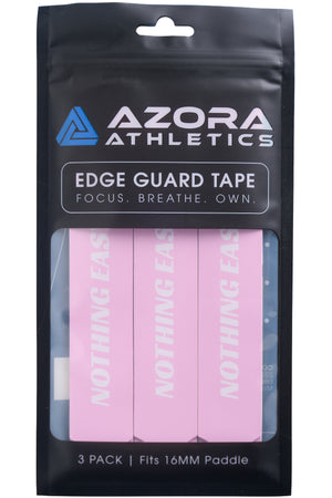 Azora Athletics "NOTHING EASY" Pickleball Edge Guard Tape, 16mm, Pink