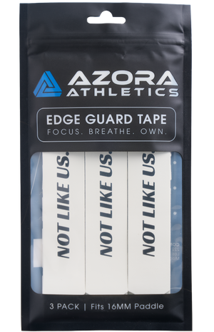 Azora Athletics "NOT LIKE US" Pickleball Edge Guard Tape, 16mm, White