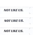 Pickleball Edge Guard Tape - “NOT LIKE US.” / 16mm - White / Azora Athletics