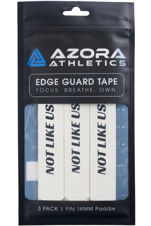 Azora Athletics "NOT LIKE US" Pickleball Edge Guard Tape, 14mm, White