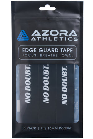 Azora Athletics "NO DOUBT" Pickleball Edge Guard Tape, 16mm, Black