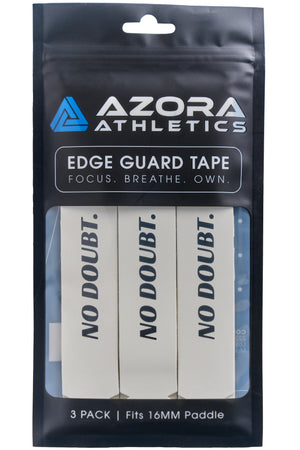 Azora Athletics "NO DOUBT" Pickleball Edge Guard Tape, 16mm, White