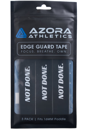 Azora Athletics "NOT DONE" Pickleball Edge Guard Tape, 16mm, Black
