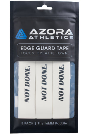 Azora Athletics "NOT DONE" Pickleball Edge Guard Tape, 16mm, White