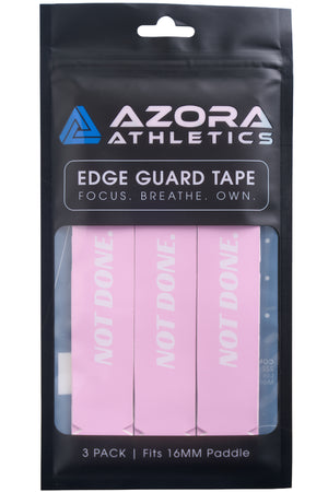 Azora Athletics "NOT DONE" Pickleball Edge Guard Tape, 16mm, Pink